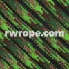 E. L. Wood Braiding Co. Paracord 550 - Neon Green Flame Camo #114