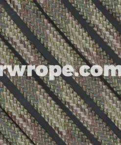 E. L. Wood Braiding Co. Paracord 550 - Dark Multi Camo #151