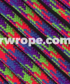 E. L. Wood Braiding Co. Paracord 425 Tactical - Mardi Gras #178