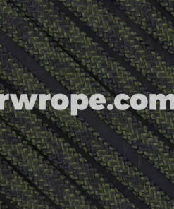 E. L. Wood Braiding Co. Paracord 550 - Olive Drab And Black Camo #221