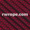 E. L. Wood Braiding Co. Paracord 550 - Imperial Red Diamonds #225