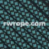E. L. Wood Braiding Co. Paracord 550 - Neon Turquoise Diamonds #315