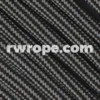 E. L. Wood Braiding Co. Paracord 550 - Silver Grey And Black Stripe #333