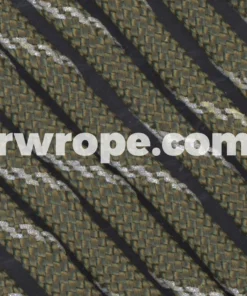 E. L. Wood Braiding Co. Paracord 550 - Olive Drab With Reflective Fleck #3R