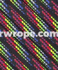 E. L. Wood Braiding Co. Paracord 550 - Dark Stripes #79
