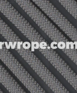 E. L. Wood Braiding Co. 650 Paracord Flat Coreless - Charcoal #9
