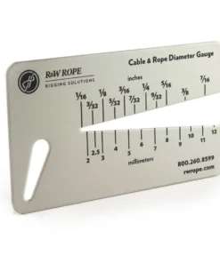 R&W Rope Cable And Rope Size Gauge