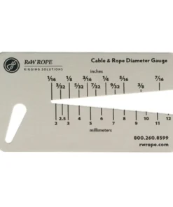 R&W Rope Cable And Rope Size Gauge