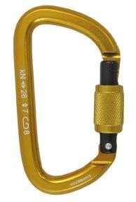 Sterling Rope Sterling Hawk Screwlock Asymmetrical D Carabiner
